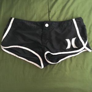 Hurley Black & White Swim Shorts